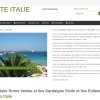 Accueil de la page de site de tourisme sur les voyages en Italie